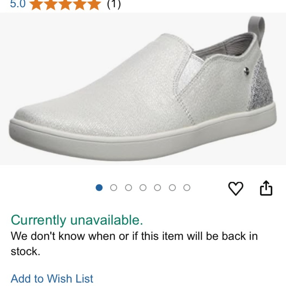 UGG Silver Sneakers with Metallic Sheen